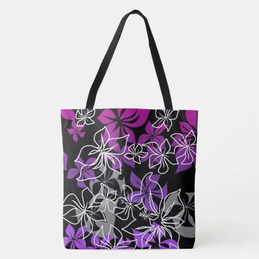 Dansend Hibiscus Hawaiian Blend Beach zak Tote Bag (Voorkant)