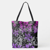 Dansend Hibiscus Hawaiian Blend Beach zak Tote Bag (Achterkant)