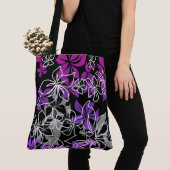 Dansend Hibiscus Hawaiian Blend Beach zak Tote Bag (Dichtbij)