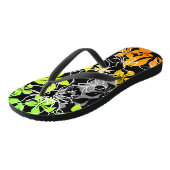 Dansend Hibiscus Hawaiian Blend Teenslippers (Schuin)