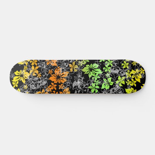 Dansend Hibiscus Skateboard (Horizontaal)