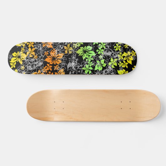 Dansend Hibiscus Skateboard (Horizontaal)