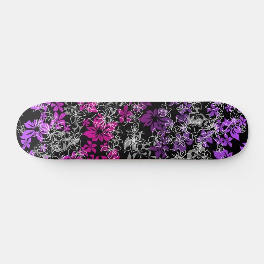 Dansend Hibiscus Skateboard (Horizontaal)