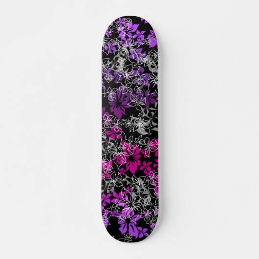 Dansend Hibiscus Skateboard (Voorkant)