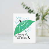 Dansend in de Regen slaat op Briefkaart (Staand voorkant)