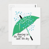 Dansend in de Regen slaat op Briefkaart (Voorkant / Achterkant)