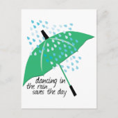 Dansend in de Regen slaat op Briefkaart (Voorkant)