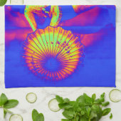 Dansend in kleur theedoek (Gevouwen)