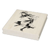 Dansend Iris Lady  Rubber Art Stamp Rubberstempel (Stempel)