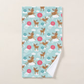 Dansend kerst-rehendoek bad handdoek (Handdoek)