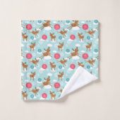Dansend kerst-rehendoek bad handdoek (Wasdoekje)