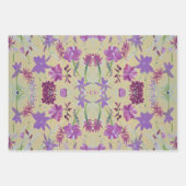 Dansend Lavendel Bloemen Wrapping Papier Inpakpapier Vel (Voorkant 3)