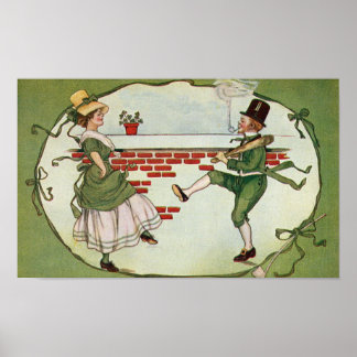 Dansend Leprechauns  St. Patrick's Day Poster