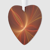 Dansend licht Modern Abstract fractaal kunsthart Ornament (voorkant)