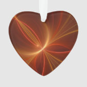 Dansend licht Modern Abstract fractaal kunsthart Ornament (voorkant)