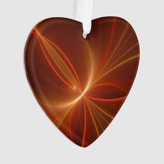 Dansend licht Modern Abstract fractaal kunsthart Ornament (voorkant)