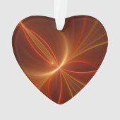 Dansend licht Modern Abstract fractaal kunsthart Ornament (achterkant)