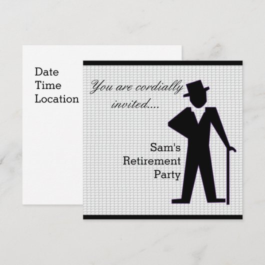 Dansend Man Kaart (Voorkant / Achterkant)