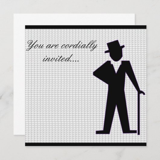 Dansend Man Kaart (Voorkant / Achterkant)