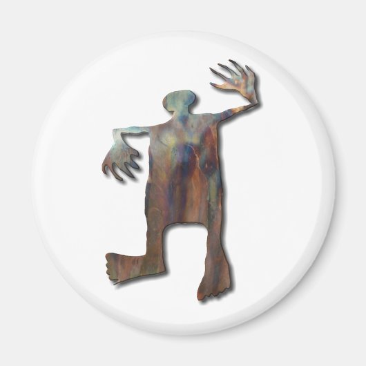Dansend Man koper Magneet (Voorkant)