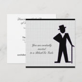 Dansend Man Silhouette Volledig  Kaart (Voorkant / Achterkant)