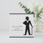 Dansend Man Silhouette Volledig  Kaart (Staand voorkant)