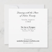 Dansend Man Silhouette Volledig  Kaart (Achterkant)