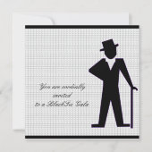 Dansend Man Silhouette Volledig  Kaart (Voorkant)