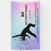 Dansend Man Spandoek (Verticaal)