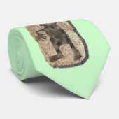 Dansend Man steen Stropdas (Opgerold)