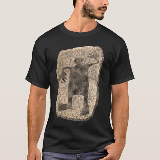 Dansend Man steen T-shirt (Voorkant)