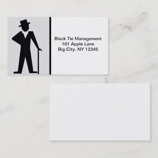 Dansend Man Visitekaartje (Voorkant / Achterkant)