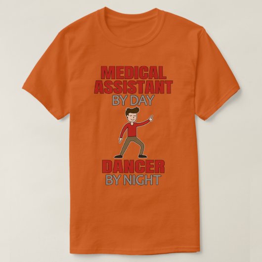 Dansend Medical Assistant Mannen Dancer T-shirt (Design voorkant)