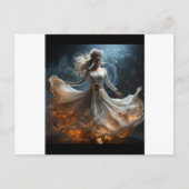 Dansend Meisje Artistiek Briefkaart (Voorkant)