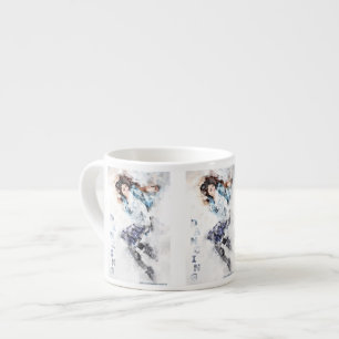 Dansend meisje  espresso kop