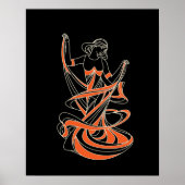 dansend meisje poster (Voorkant)