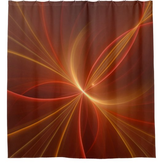 Dansend met de lichte moderne Abstracte fractale k Douchegordijn (Voorkant)