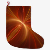 Dansend met de lichte moderne Abstracte fractale k Grote Kerstsok (Voorkant)