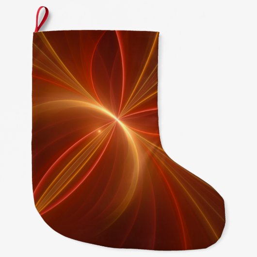 Dansend met de lichte moderne Abstracte fractale k Grote Kerstsok (Voorkant)
