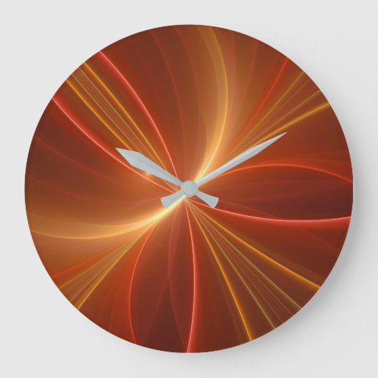 Dansend met de lichte moderne Abstracte fractale k Grote Klok (Voorkant)