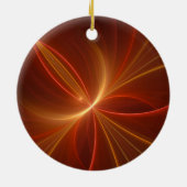 Dansend met de lichte moderne Abstracte fractale k Keramisch Ornament (Achterkant)