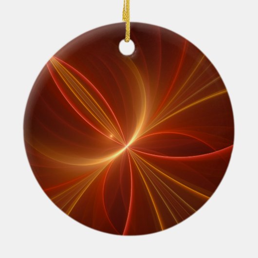 Dansend met de lichte moderne Abstracte fractale k Keramisch Ornament (Achterkant)