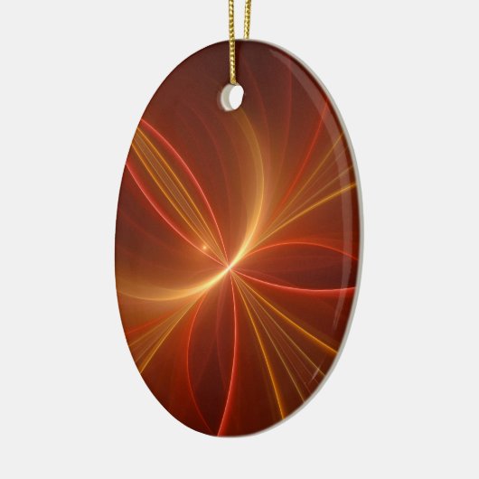 Dansend met de lichte moderne Abstracte fractale k Keramisch Ornament (Links)