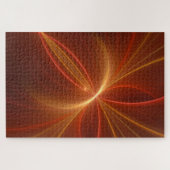 Dansend met de lichte moderne Abstracte fractale k Legpuzzel (Horizontaal)