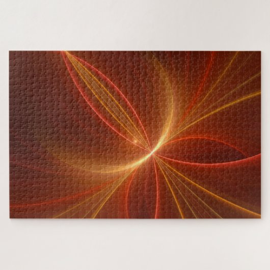 Dansend met de lichte moderne Abstracte fractale k Legpuzzel (Horizontaal)