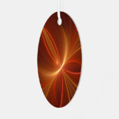 Dansend met de lichte moderne Abstracte fractale k Metalen Ornament (Voorkant links)