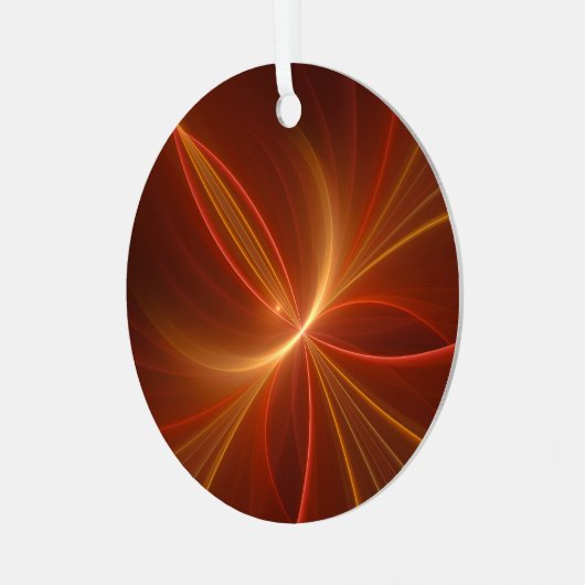 Dansend met de lichte moderne Abstracte fractale k Metalen Ornament (Voorkant links)