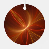 Dansend met de lichte moderne Abstracte fractale k Metalen Ornament (Achterkant)