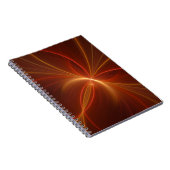 Dansend met de lichte moderne Abstracte fractale k Notitieboek (Rechterzijde)