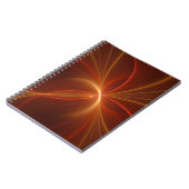 Dansend met de lichte moderne Abstracte fractale k Notitieboek (Linkerzijde)